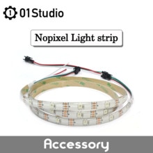 01Studio Nopixel Licht Strip Led WS2812B 100Cm 1M 30 Leds Kleur Microbit Micropython Accessoire