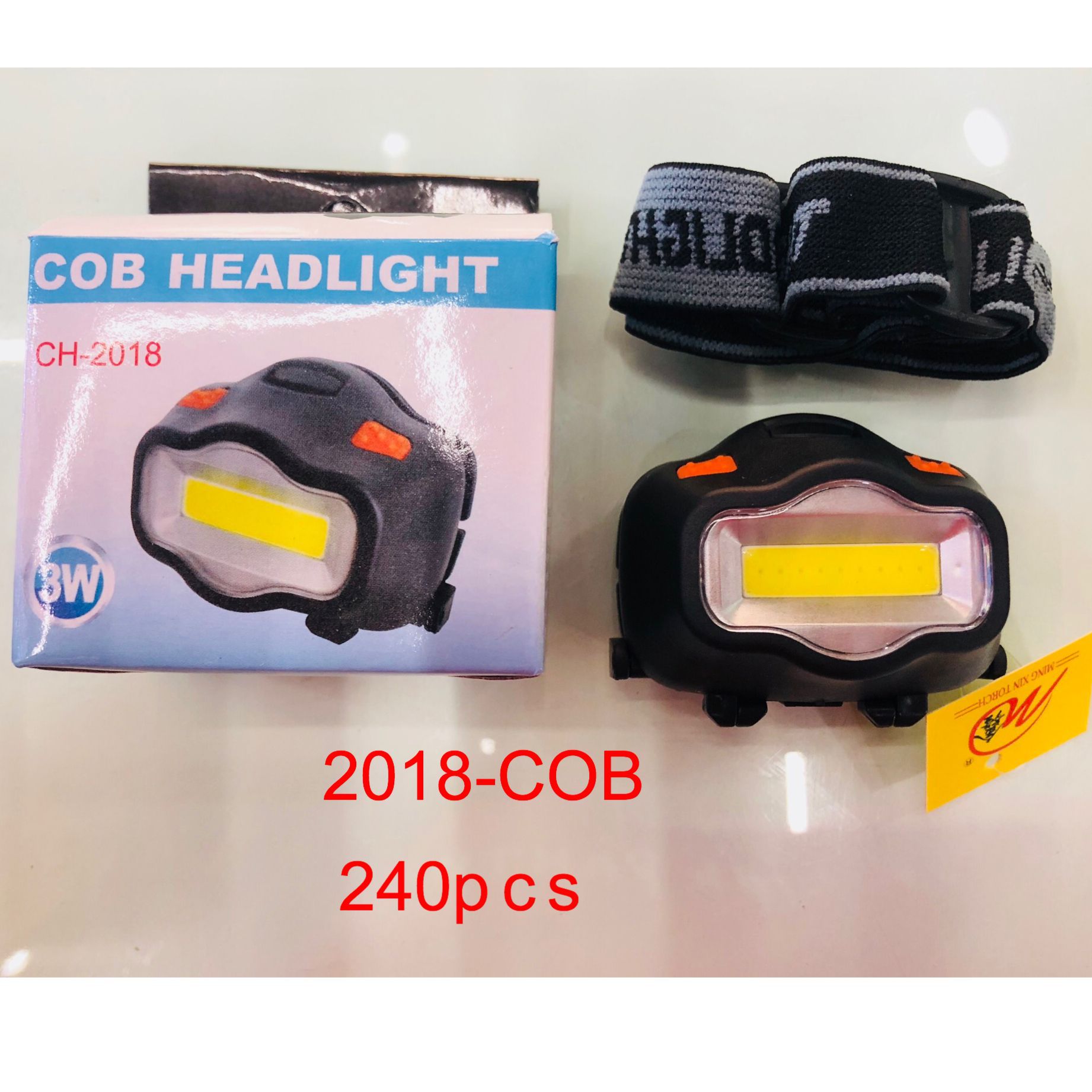 Field flashlight LED strong light lighting head-mounted super bright hiking cycling flashlight outdoor fishing flashlight