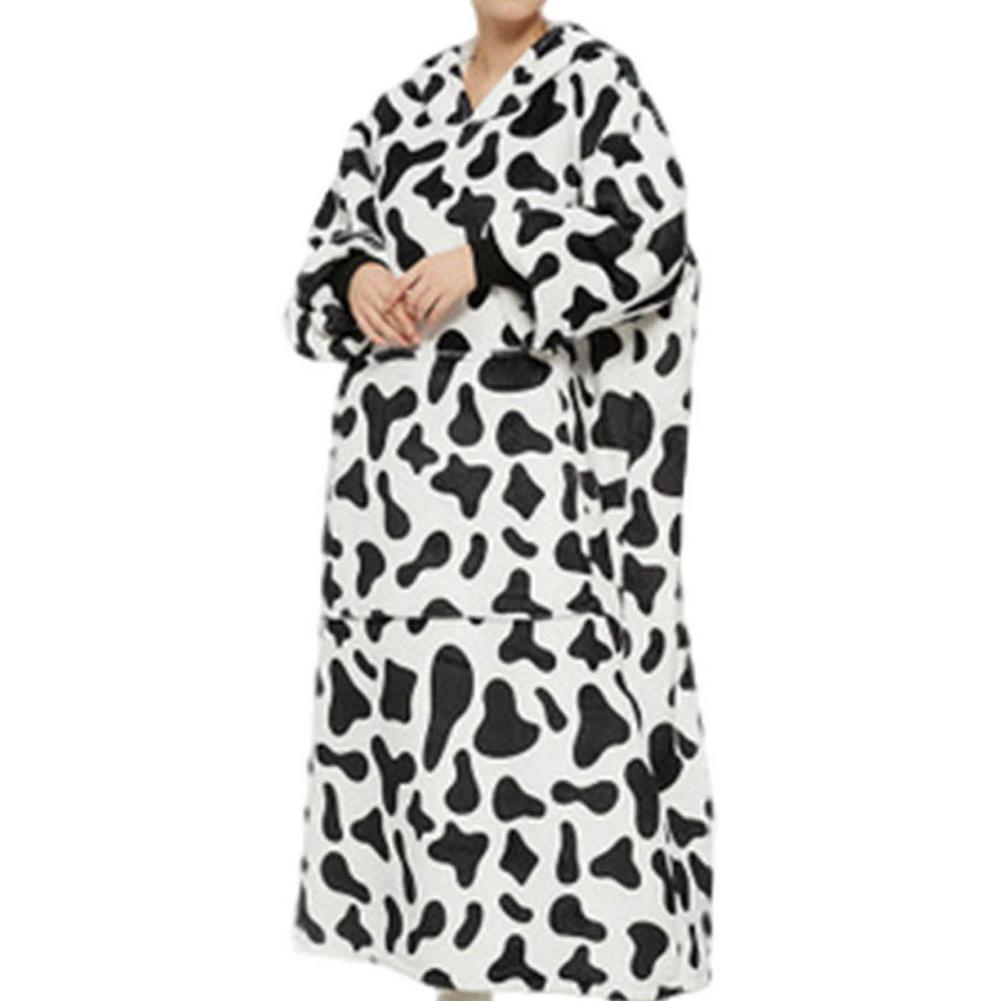 Leniwy kocyk sweter z kapturem sweter damski jesień i zima zimny ciepły piżrano TV koc usługi w domu