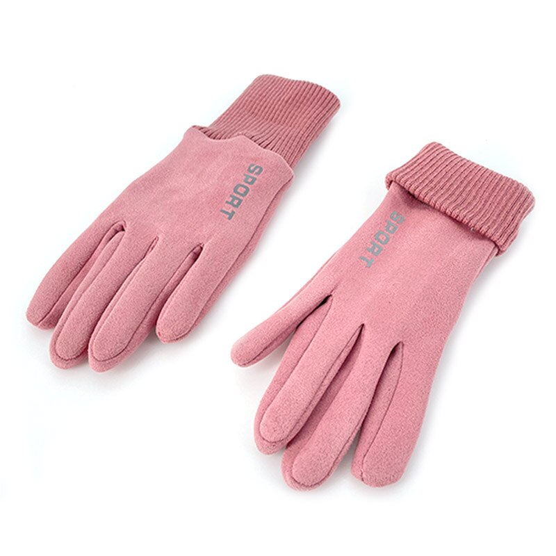 Winter Warm Sneeuw Ski Handschoenen Snowboard Motorrijden Winter Gym Handschoenen Mobiele Telefoon Screen Fiets Handschoenen Voor Mannen En Vrouwen: Pink