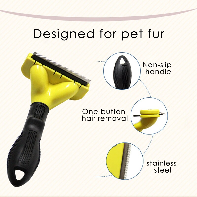 Pet Hair shedding Comb Pet Dog Cat Brush Grooming Tool Hair Removal Comb For Dogs Cats Supply Hair Combs
