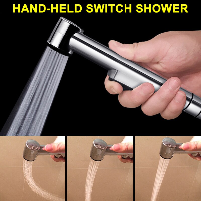 1pcs Hand-held Switch Clean Body Bidet Nozzle Spray Shower Head Toilet Kitchen Garden Flusher SNO88: Default Title