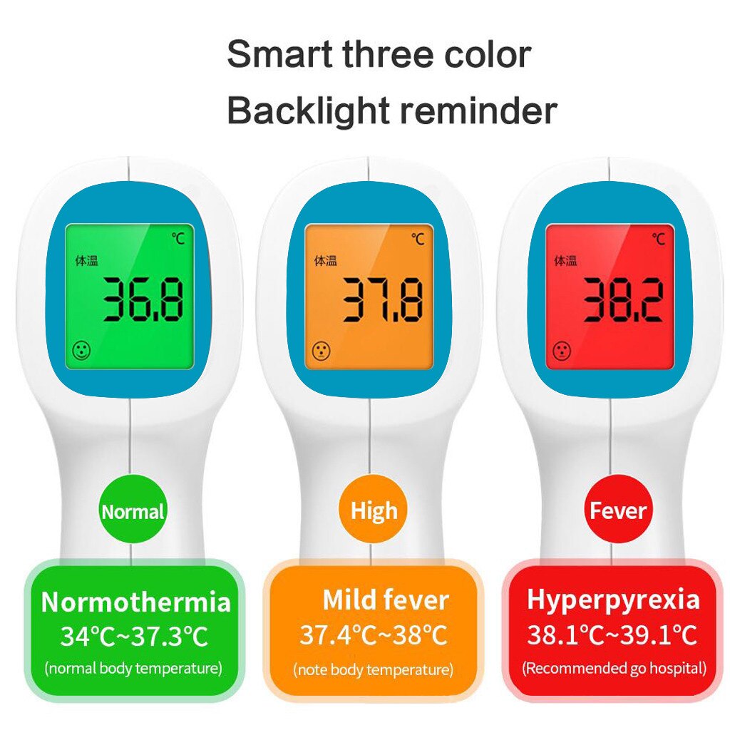 LCD Digital Non-contact IR Infrared Thermometer Forehead Body Temperature Tool