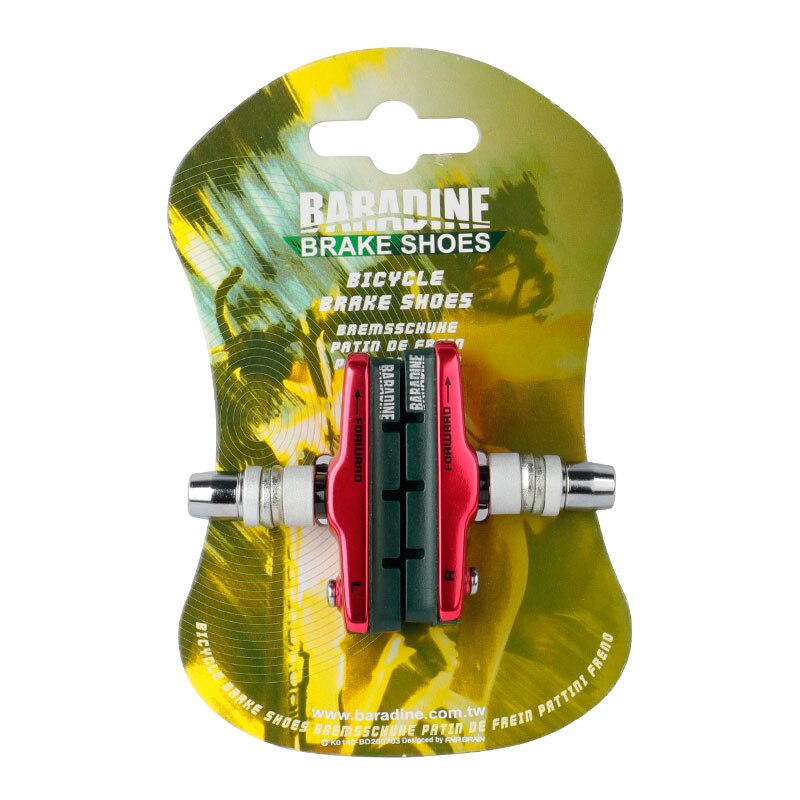Baradine Ceramics Rims V-Brake Blocks BMX Folding Bicycle Brak Pad Linear Pull Friction Wheel Brake Replaceable Compound Inserts
