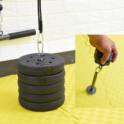 Gym DIY Fitness Dumbbell Barbell Loading Pin Pulley Cable System Attachment Weight Lifting Plates Bracket Home Strength Workout