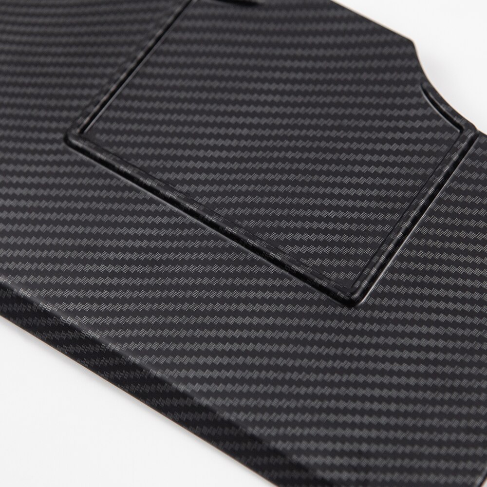 For Tesla Model 3 Car Interior Decal Matte Carbon Fiber Style ABS Center Console Cup Holder Panel Cover Trim 4PCS/SET