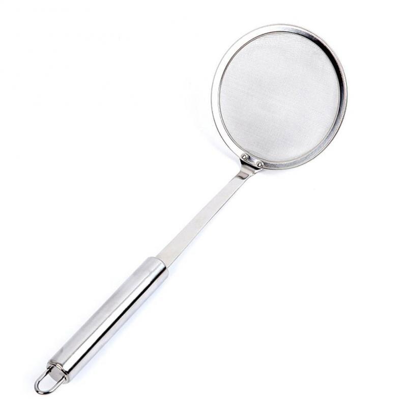 Strainer Spoon Oil Sieve Filter Screen Colander Pot Juice Strainer Spoon Fine Mesh Filter Colanders Strainers Spoon Kitchen Tool: Default Title