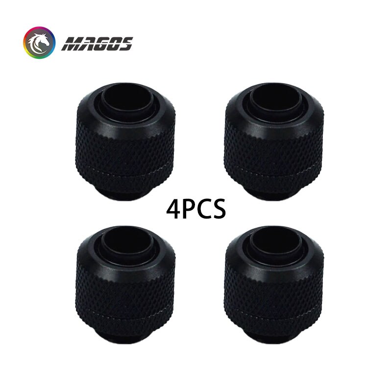8 Stck Schlauch Hand Kompression passend zu, weiche Rohr Stecker Verwendet Für 3/8&#39;&#39; PVC Rohr 9,5x12,7mm Computer Wasser Kühlung, Schwarz/Silber