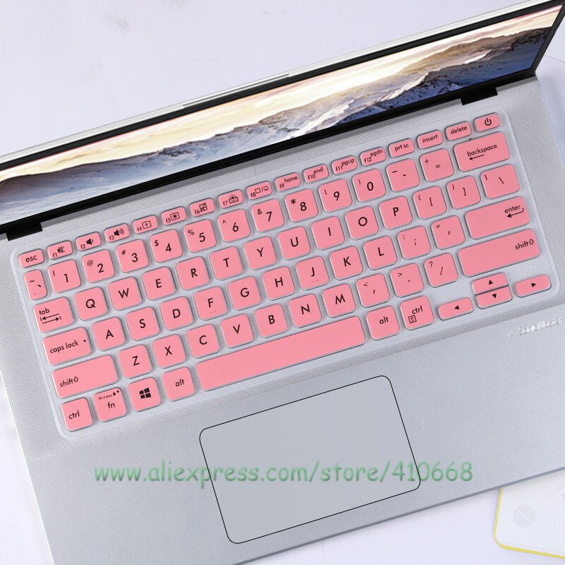 Silicone Laptop Keyboard Cover Skin Protector For ASUS VIVOBOOK X415 X415EP X415EA X415JA X415MA X415E 14 R415UA R415JA R424FA: Pink