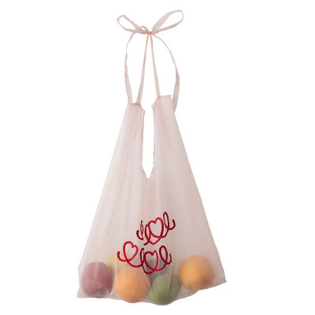 Vrouwen Reizen Wassen Mesh Handtas Zomer Toilettas Boodschappentas Tote Bag Organizer Pouch Make-Up Transparante Zak: F