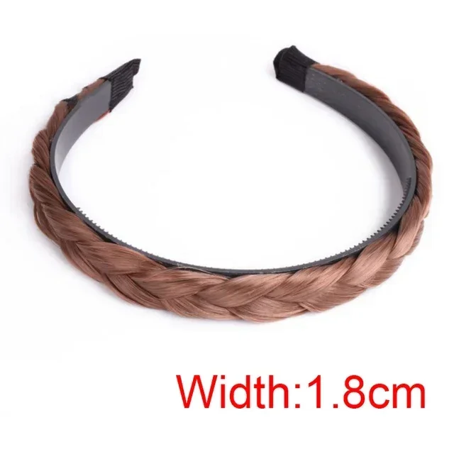 Diademas de peluca torcida para mujer, trenzas anchas de espina de pescado, diademas hechas a mano, aro para la cabeza, accesorios para el cabello,