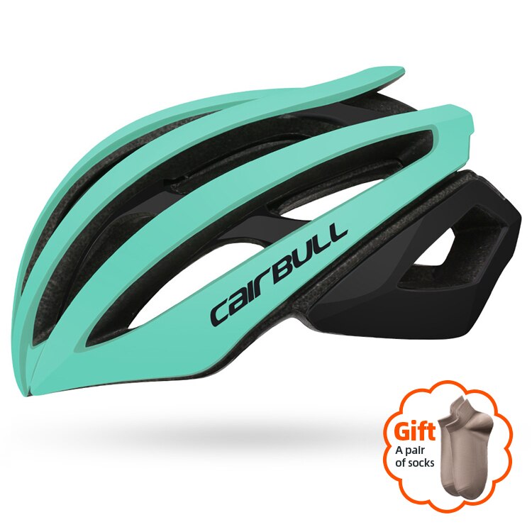 CAIRBULL Cycling Helmet for Man Woman Road Mtb Double EPS Structure Helmet Ultra-light Comfortable Breathable Safety Bike Helmet: Lake Blue / L(58-61CM)