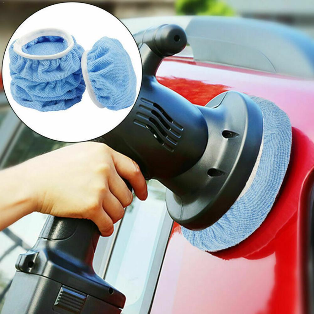 Multi Size Polishing Bonnet Buffer Pad Microfiber Bonnet Disc Waxing 5pcs Care Polish Bonnets Pad For Car Paint Cover F8Y9