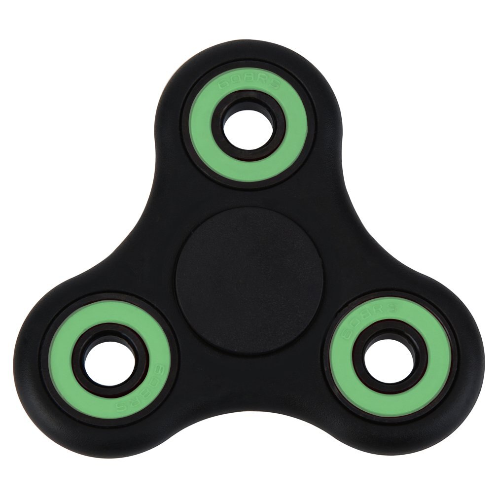 Multicolor Tri-Spinner Vinger Spinner Speelgoed Hand Spinner Autisme En Adhd Verminderen Stress Grappige Cadeaus Voor Kinderen/ volwassen Groen