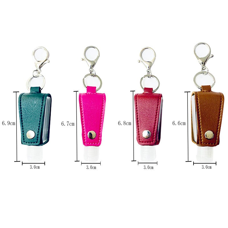 30ml Travel Bottle And Keychain Holder Refillable Empty Bottles For Hand Sanitizer Portable Soap Dispensers