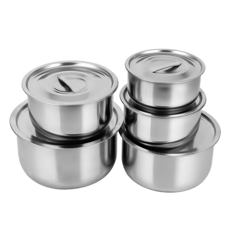 Stainless Steel Soup Pot Stock Pot Set with Lid Kitchenware Stew Pot Cooking Tools Cookware
