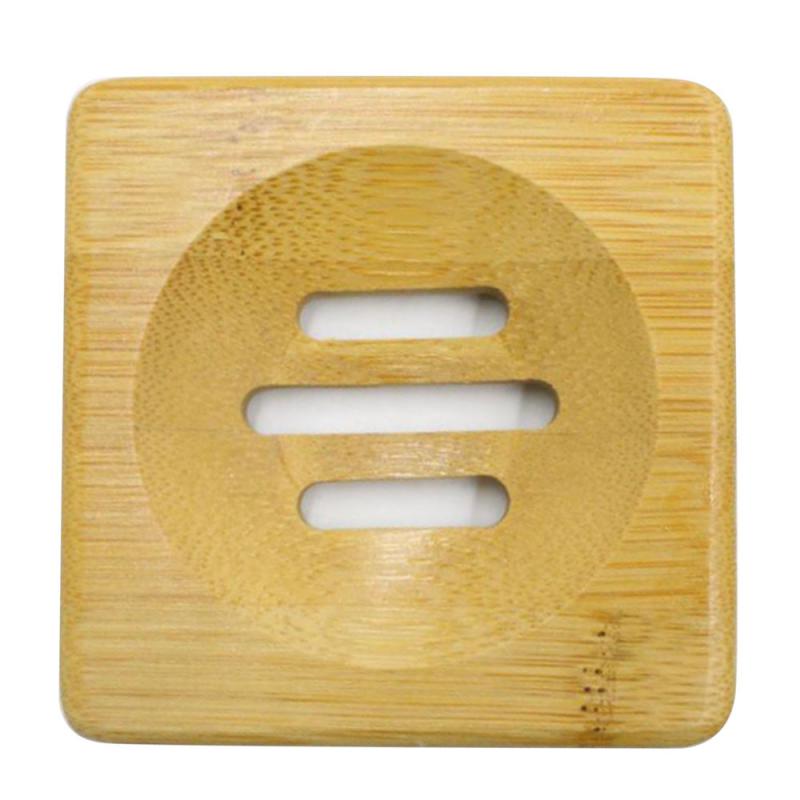 Bandeja con caja de bambú Natural para el baño, soporte para jabón de baño, caja para evitar el moho, plato de drenaje para ducha: 02
