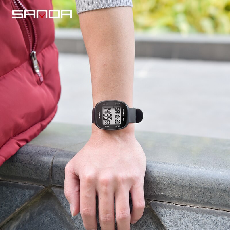Sanda heren elektronisch horloge, eenvoudig studentenhorloge, jongens sporthorloge, waterdicht horloge voor heren, relogio honhx digitaal