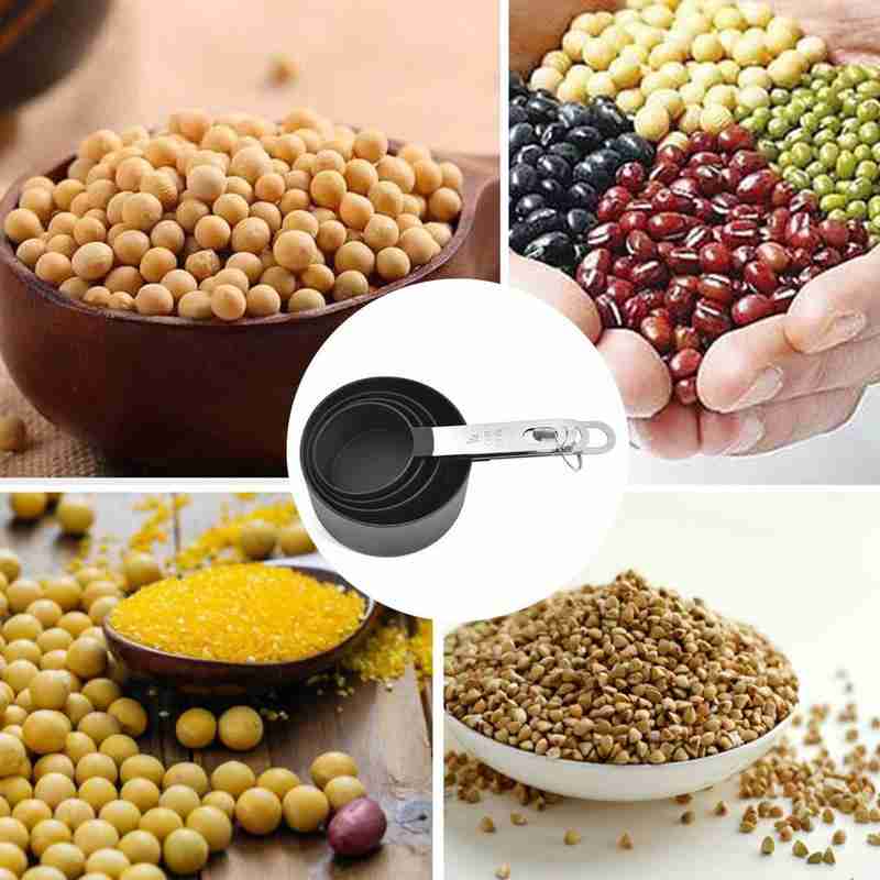 4Pcs Stainless Steel Measuring Cups Spoons Kitchen Baking Cooking Tool Set Measuring Cup Measuring Spoon Set