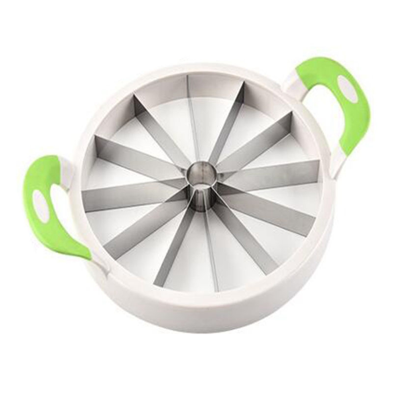 Pastèque trancheuse 30.5cm grand acier inoxydable fruits Melon trancheuse Cutter éplucheur Corer serveur pour la maison: Default Title