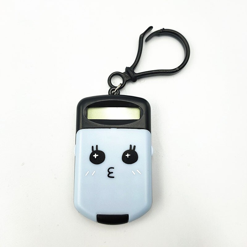 1pcs Portable Digit Calculator Kawaii Mini Calculator Pocket 8 Display Cartoon Cute Keychain Calculator Office Supplies: Black