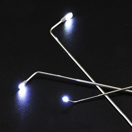 115Mm Model Licht Metalen Koper Straten Lamp Led 3V Architectonische Modelmaking Railway Straat Verlichting Miniaturen Diy Miniatuur