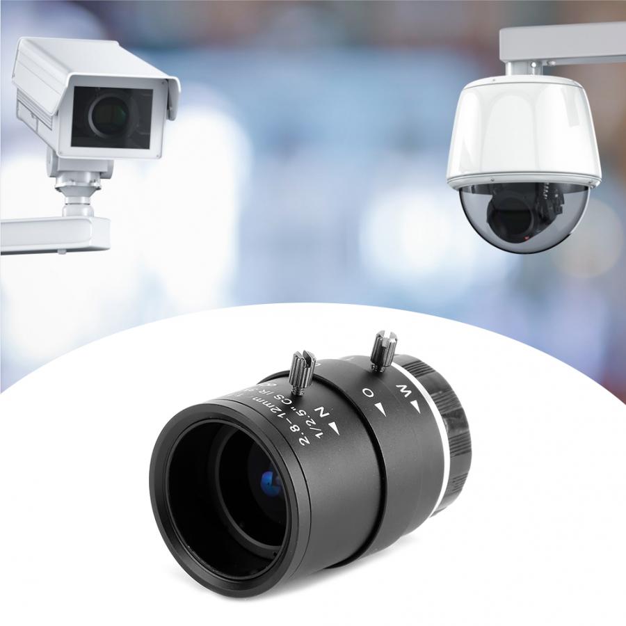 CCTV Lens 1080P HD Manual Aperture Zoom 2.8-12mm Focal-Length Lens for Security CCTV Camera