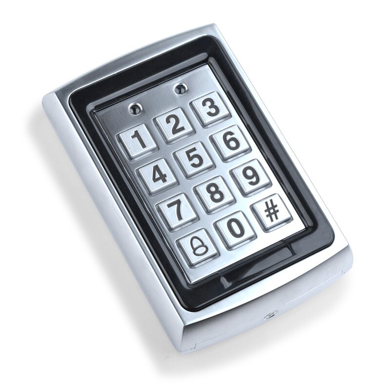 RFID Metall Zugriff Kontrolle em Kartenleser Tastatur mit 10 em4100 keyfobs wasserdichte protecter abdeckung Für Tür Zugriff Kontrolle System