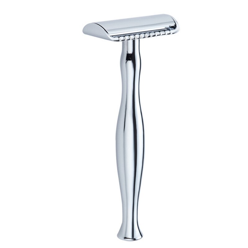 Long Handle Razor Copper-Zinc Alloy Men's Double-Sided Portable Razors Safety Shaver: Default Title