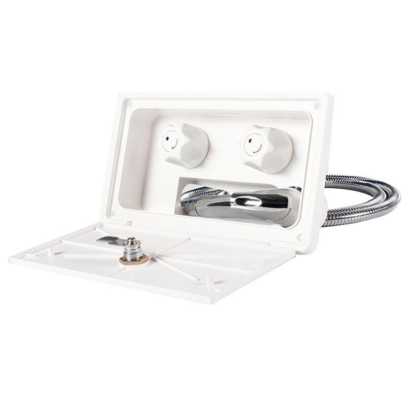 RV Exterior Shower Box Kit with Lock Boat Marine Camper Motorhome Caravan Access 3XUB
