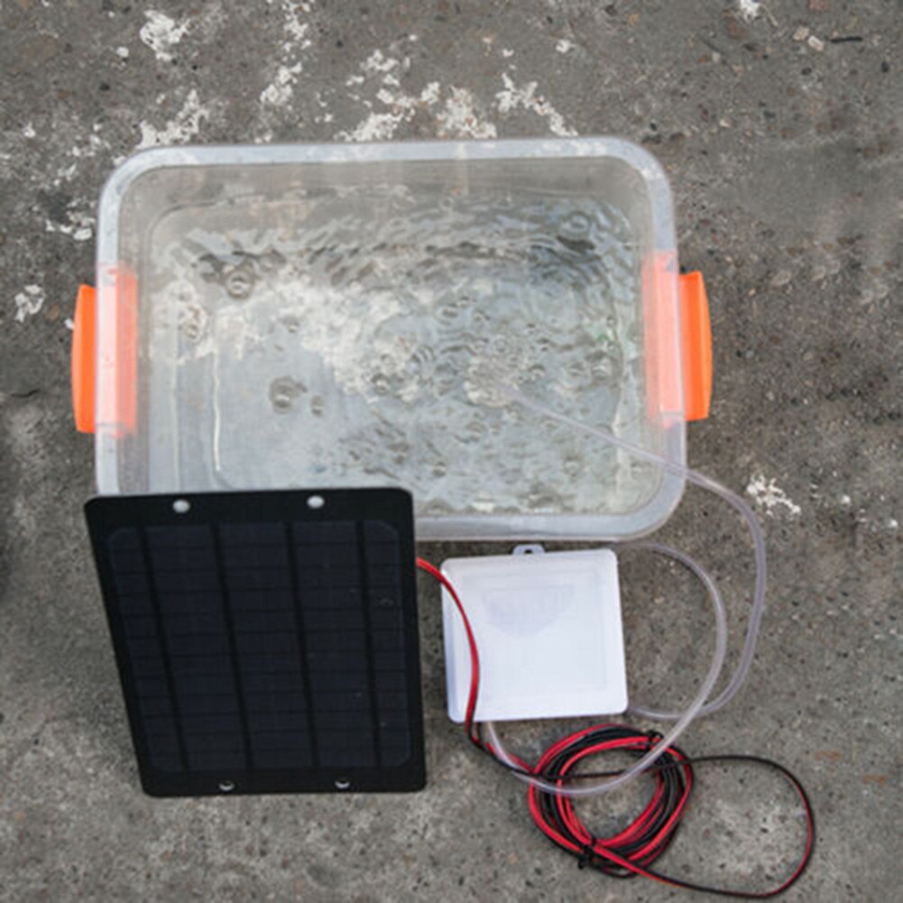 1 stk solar luftpumper oxygenator drevet panel til akvarie fisketank dam vand luftpumper & tilbehør tb