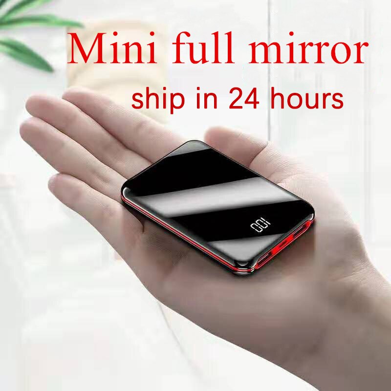 Full Screen Mini Power Bank 30000 Mah Powerbank Externe Batterij Usb Draagbare Telefoon Oplader Voor Iphone Poverbank