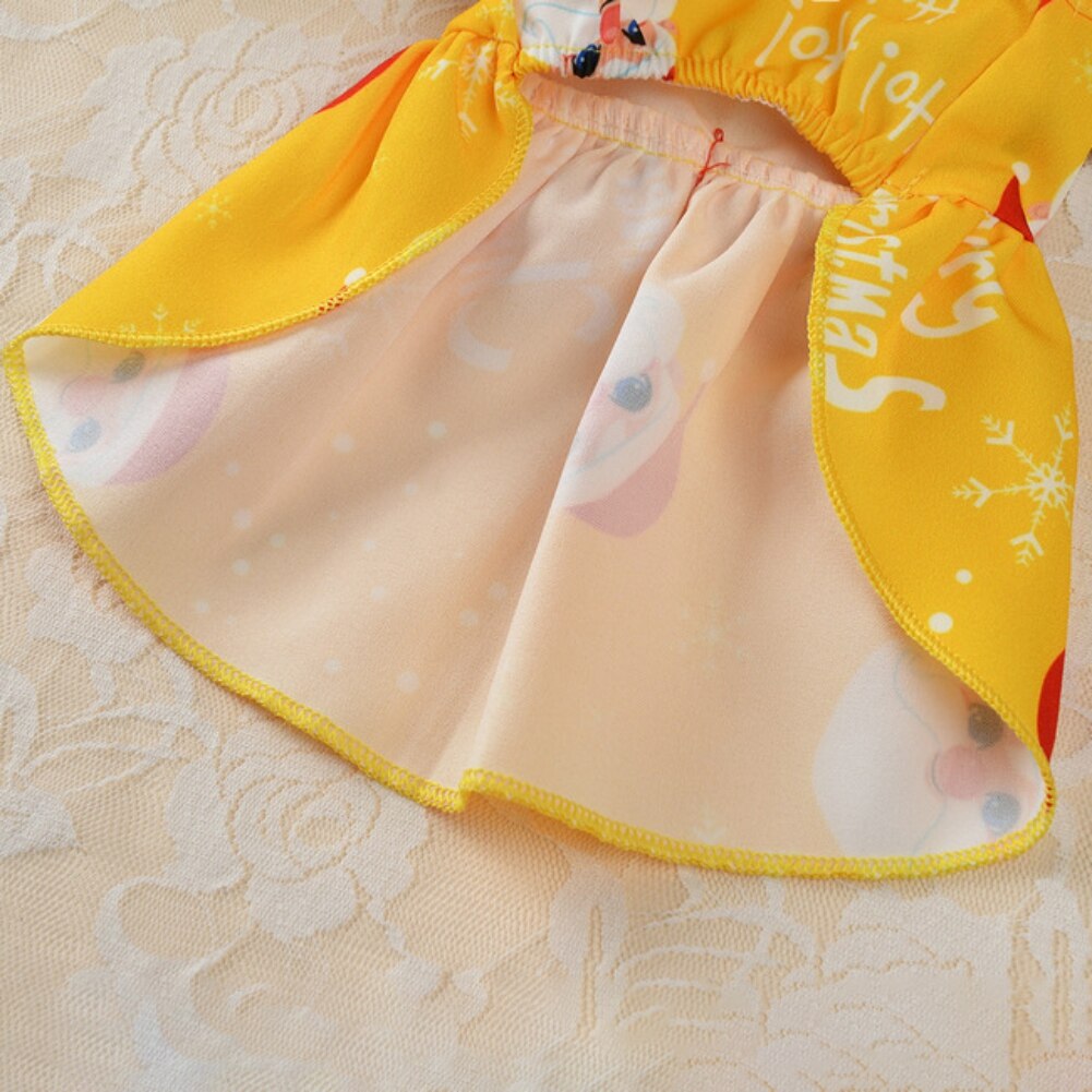 Vestido de Navidad para perros y mascotas, faldas con lazo, para Festival de cachorros, pequeñas, medianas y grandes