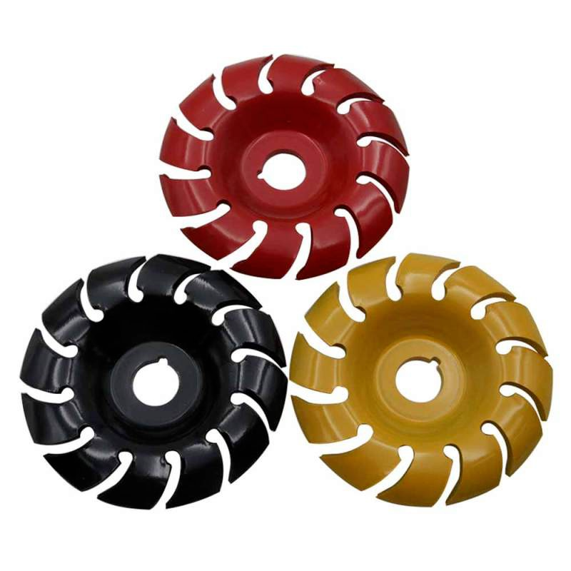 12 Teeth Wood Carving Disc Manganese Steel Grinder Disc 65/90mm Diameter Wood Plastic Angle Grinder Woodworking Tools