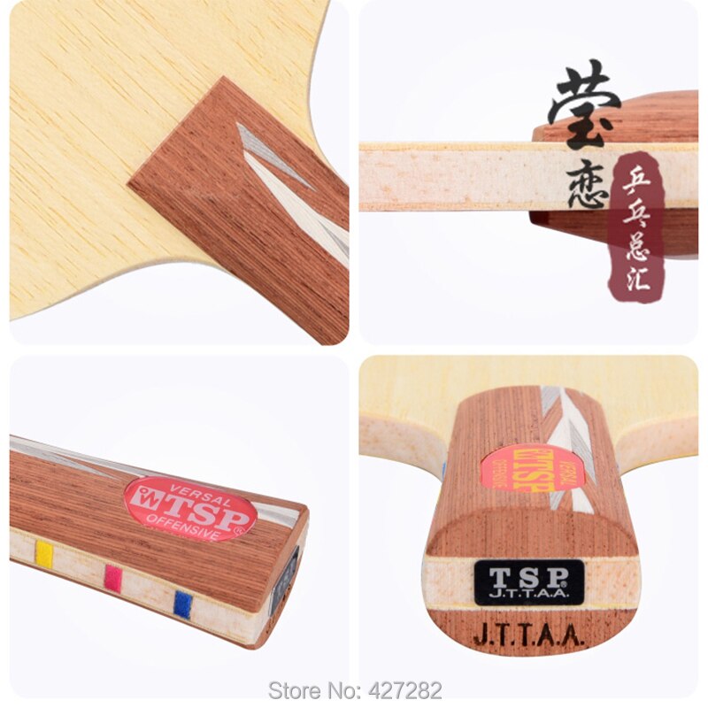 TSP-Pala de tenis de mesa universal, Original, de ataque rápido con lazo, raqueta de ping pong