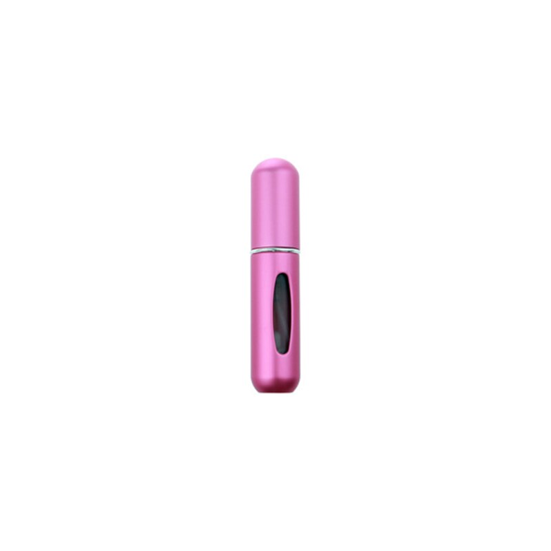 Bottom-filled Metal Shell 5ml Perfume Bottle Dropper Portable Sample Bottles Frosted Perfume Points Bottling Oil Bottle: Rose Red