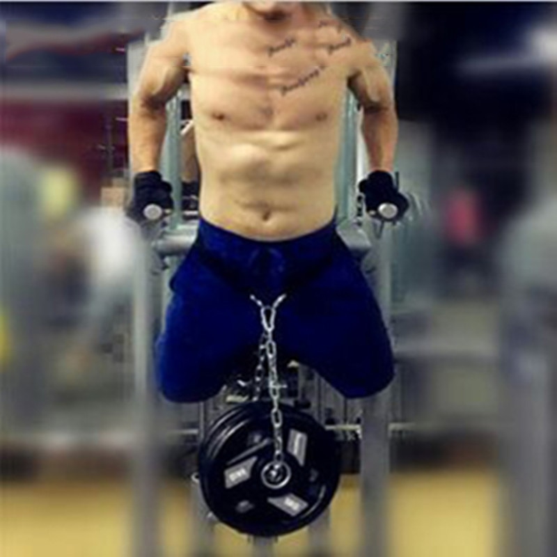 Thicker Metal Chain Weight Lifting Dip Belt Pull-up Gym Equipment Bodybuilding Musculation Exercise Crossfit Fitness Training