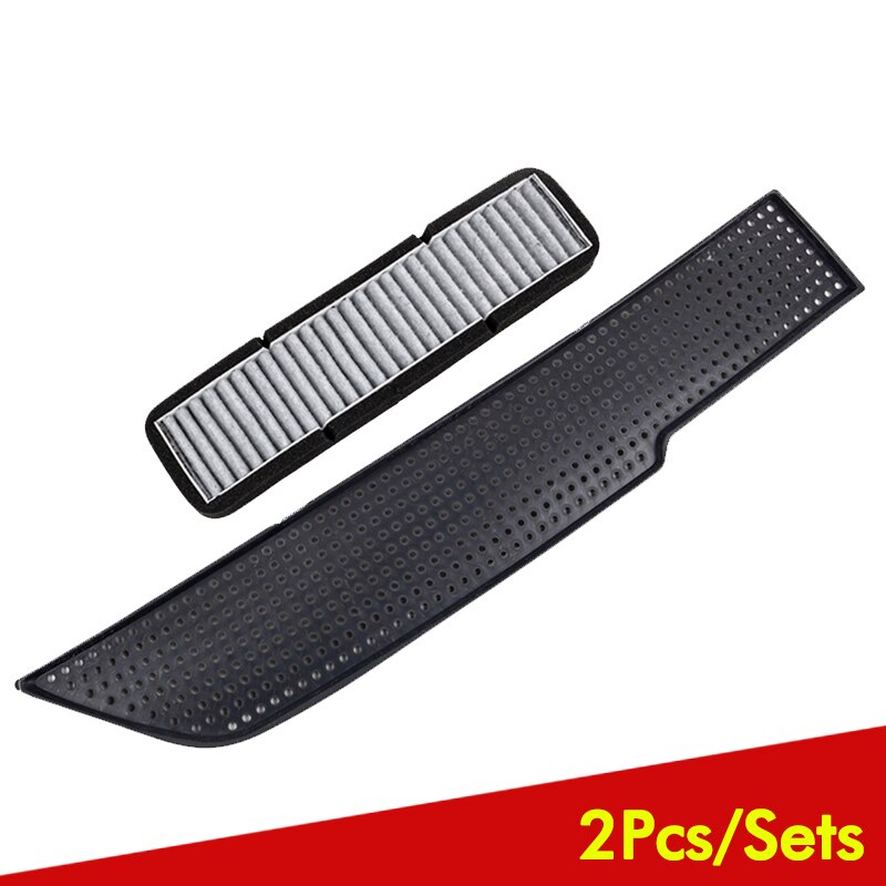 For Tesla Model 3 Air Conditioning Air Inlet Protective Cover Car Air Flow Vent Filter Cover Car Accessories: 2Pcs sets