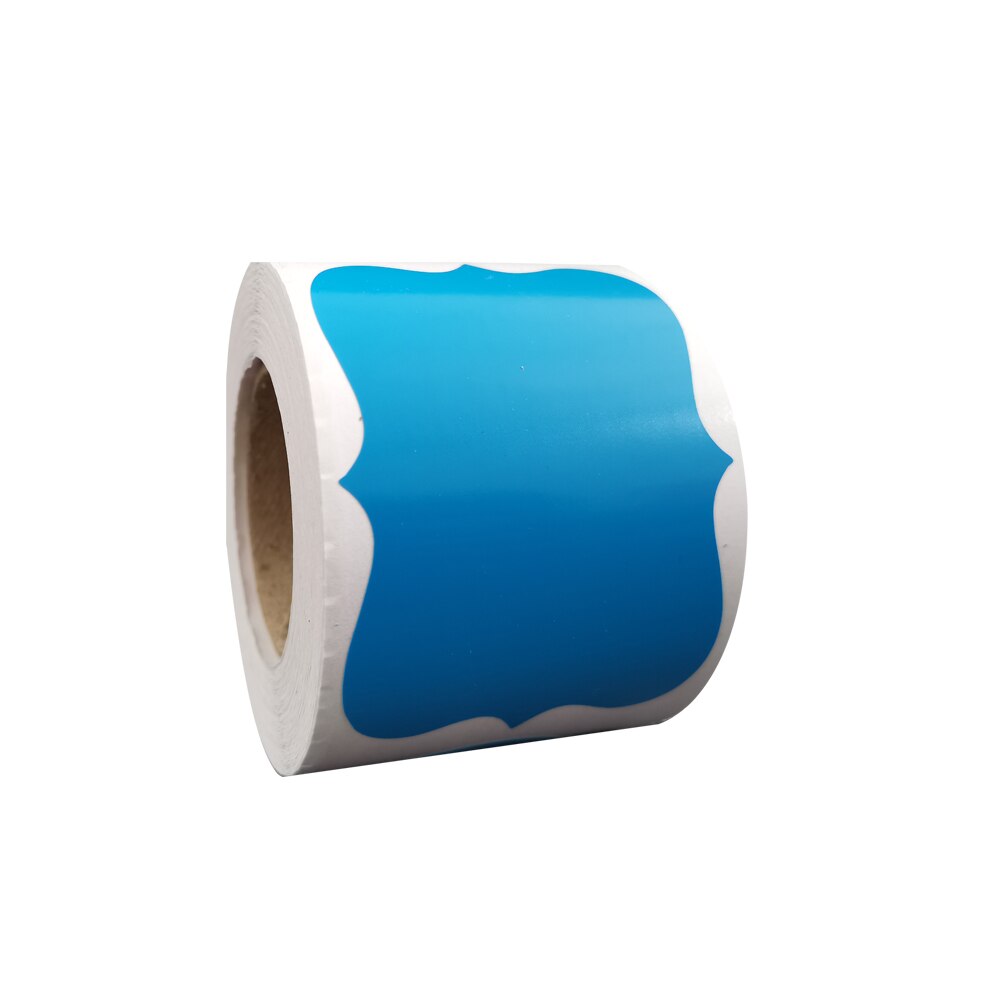 200 stücke Aufkleber für Dosen Küche Wasserdichte Bewegliche Große und Kleine Dosen Farbe PVC Flasche Aufkleber Für Küche Bequemlichkeit C: blue