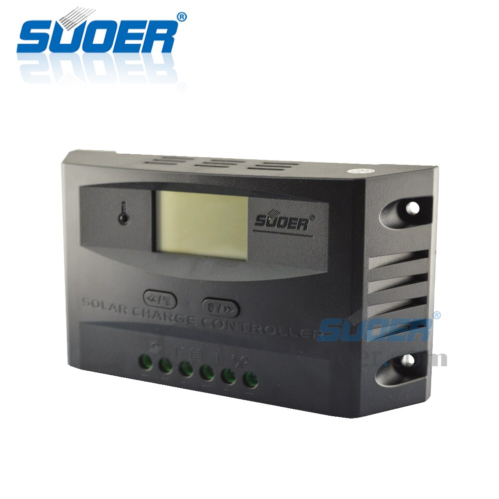 Suoer【PWM Lading Controller】 12V 24V 30A Intelligente Handleiding PWM Solar Laadregelaar Solar Panel System Controller (ST-L1230)