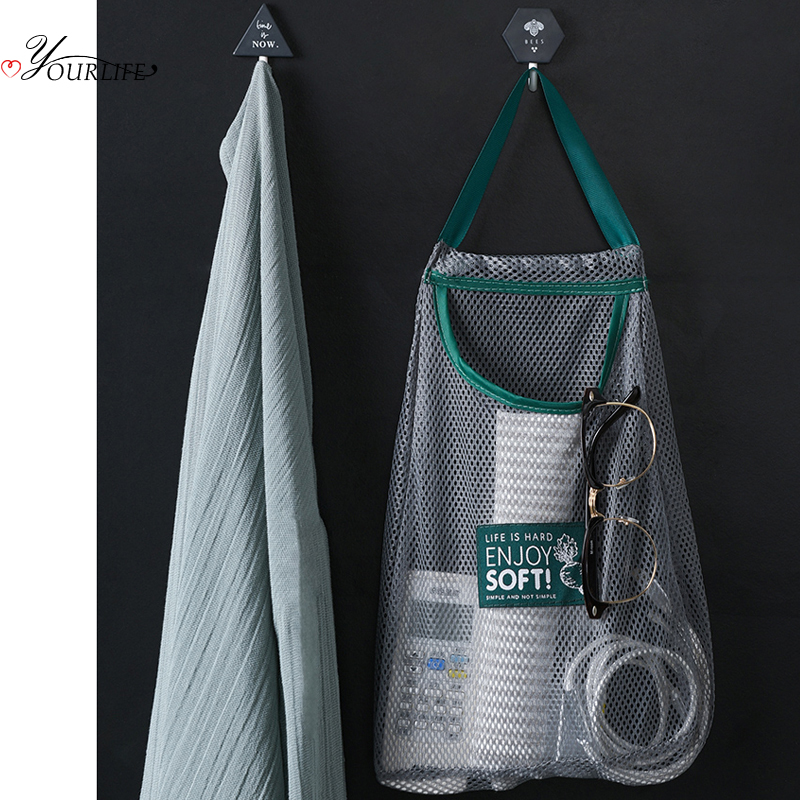 OYOURLIFE Reusable Produce Bags Multi-function Onion Potato Vegetable Mesh Bag Hanging Eco Fruit Bag Kitchen Storage Basket