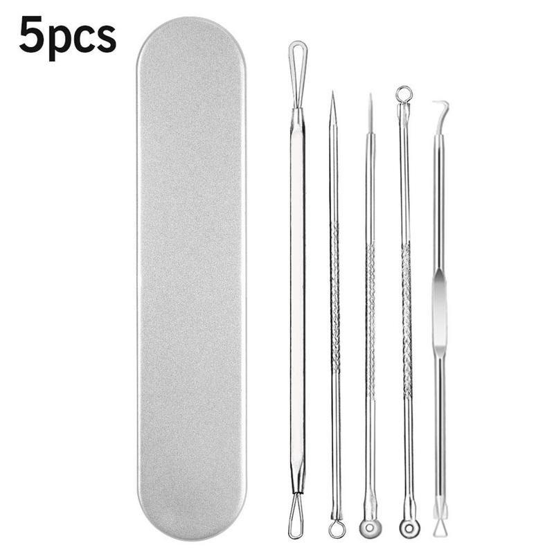 Agujas para quitar espinillas y acné, limpiador de puntos negros, herramientas de belleza para el cuidado de la piel, Unisex, T6E1: A