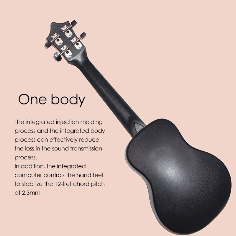 Watermelon-ukelele con patrón de sandía para niños, instrumento Musical para niños, 21 pulgadas, 4 cuerdas
