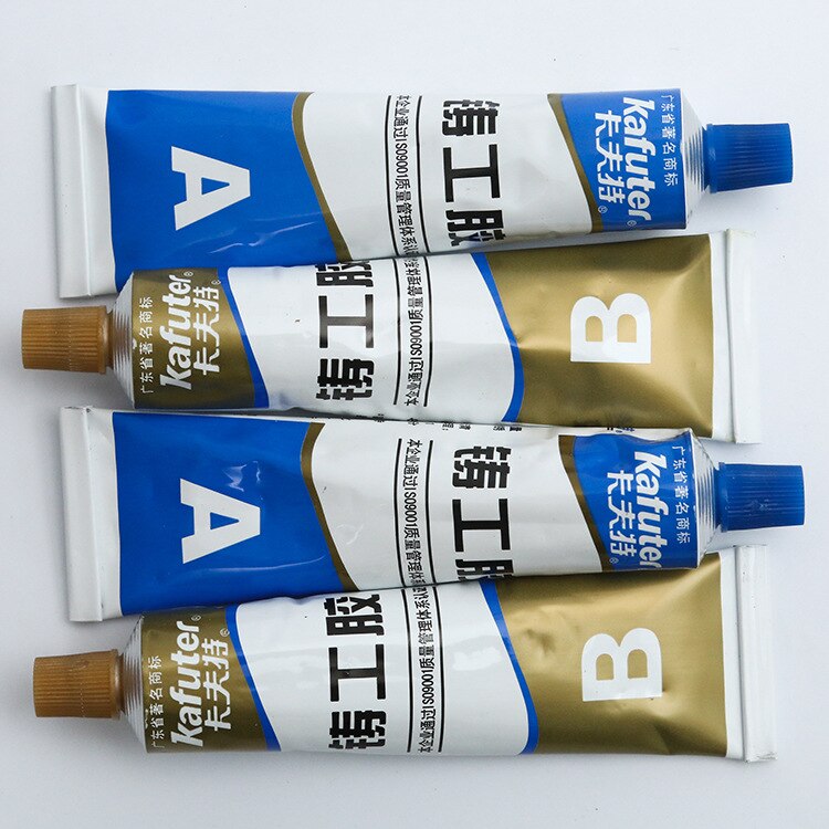 65g Kafuter A + B Metall Reparatur Kleber Super Kleber Eisen Stahl Auto Kühler Wasser Panzer Spezielle leckage Einstecken schweißen Gluelue