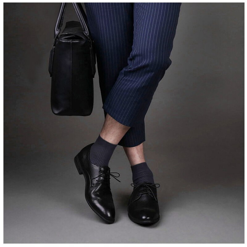 10 par/lot bambu strumpor herr andas antibakteriella korta strumpor herr business casual strumpor fyra säsonger storlek 38-43 euro