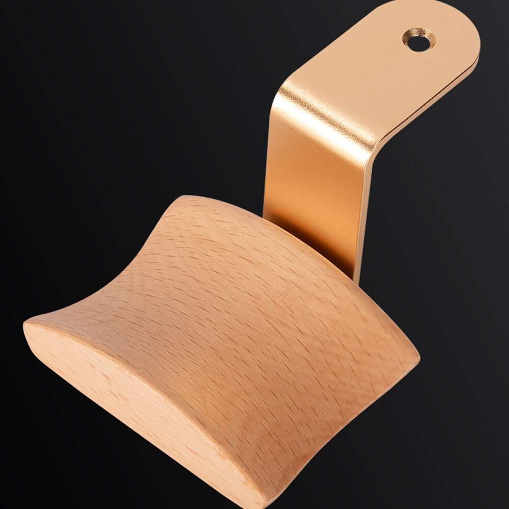 Træ hovedtelefon headset bøjle bord seng hovedtelefon hængekrog hovedtelefon stativ rack metal opbevaringsholder rack