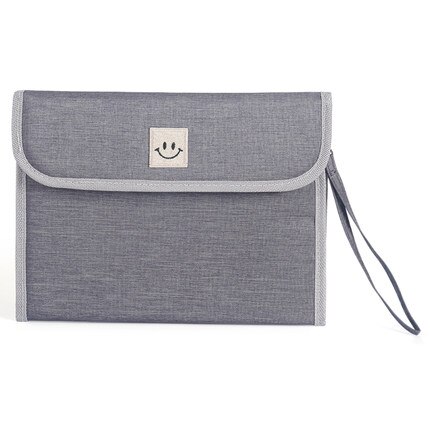 Reizen Noodzakelijk Aktetassen Waterdichte Multifunctionele Document Zak Vrouw Kantoor Materiaal Organizer Handtas Accessoires Benodigdheden: Gray