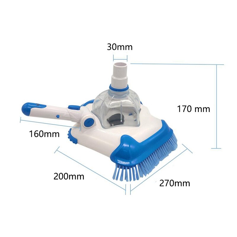 Pool Clean Brush Vacuum Head Manual Swimming Pool Suction Brush Flexible Pool Vacuum Cleaner