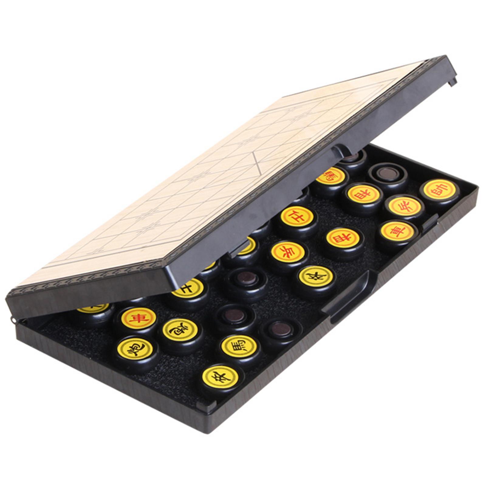 Chinese Chess Competition Games Folding Magnetic Chinese Xiangqi Chess Board Travel Games Board Game For Two Players