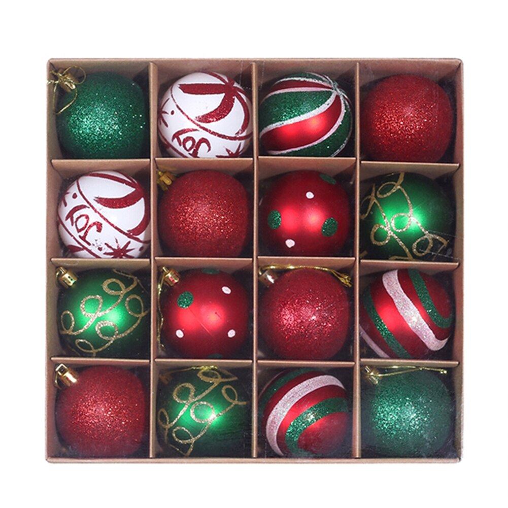 6cm glitter chic christmas joulupallo joulukoristeet korut roikkuu joulukuusen koristeet joulukoristeet kotiin: F